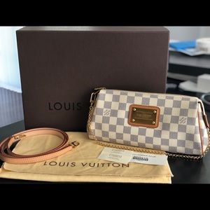 ❌❌SOLD ❌❌ AUTHENTIC! Discontinued Eva Damier Azur